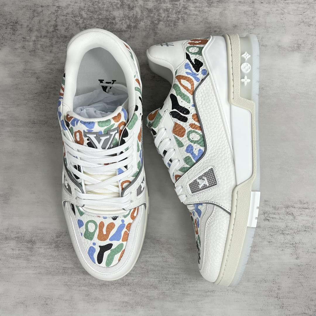 KICKWHO Louis Vuitton Trainer Sneakers White - Image 3