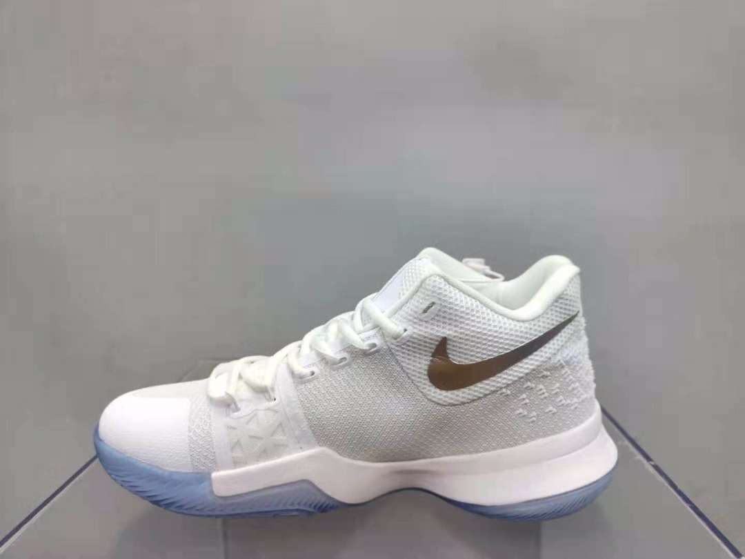 Kickswho Nike Kyrie 3 "White Chrome" Sneakers