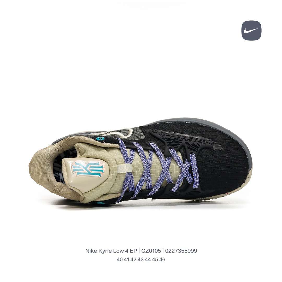 Kickswho Nike Kyrie Low 4 EP "Black Bone" Sneakers - Image 3