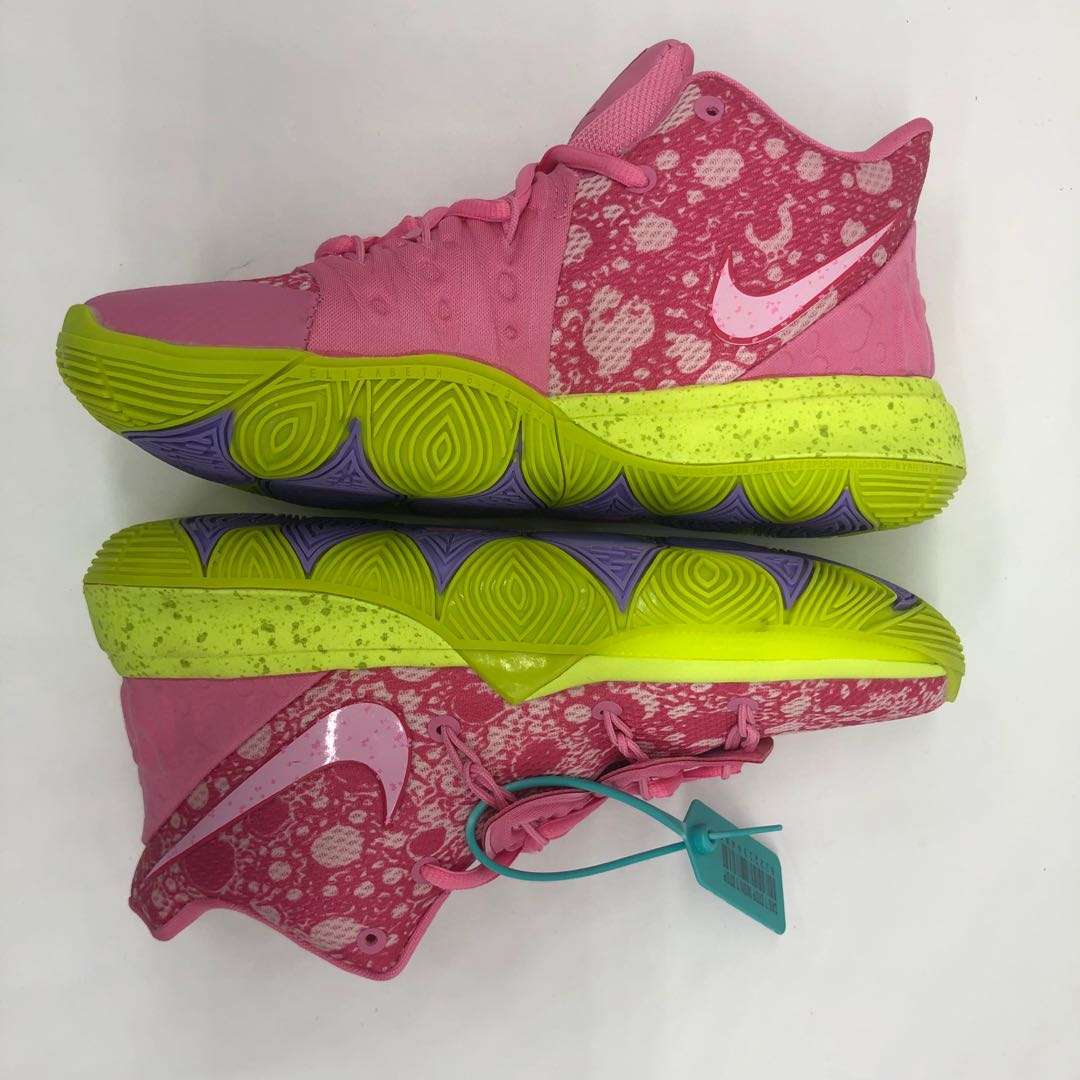 Kickswho Nike Kyrie 5 x SpongeBob SquarePants Sneakers Pink - Image 3