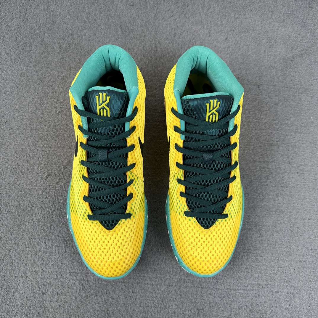 Kickswho Nike Kyrie 1 "Letterman" Yellow Sneakers - Image 4