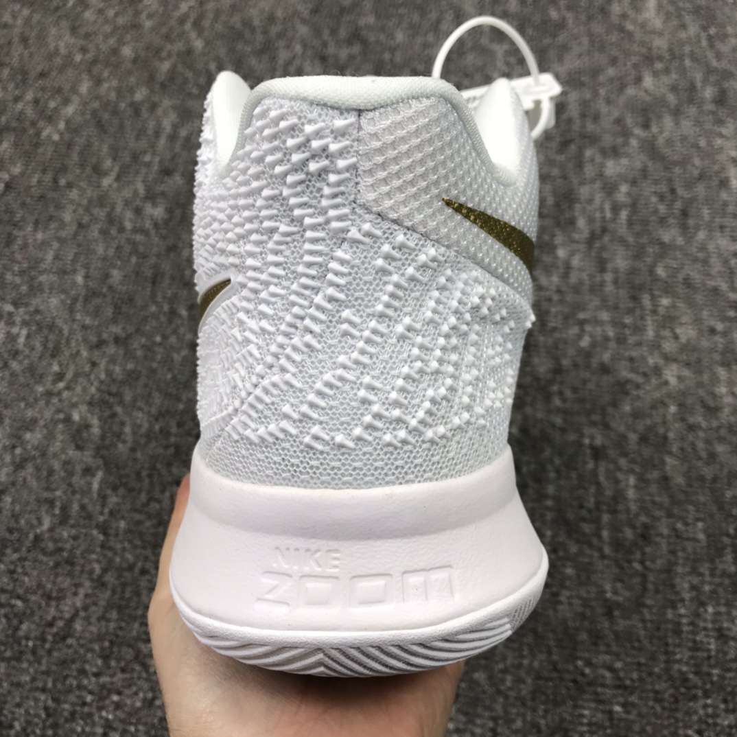 Kickswho Nike Kyrie 3 Finals Gold White Sneakers - Image 5