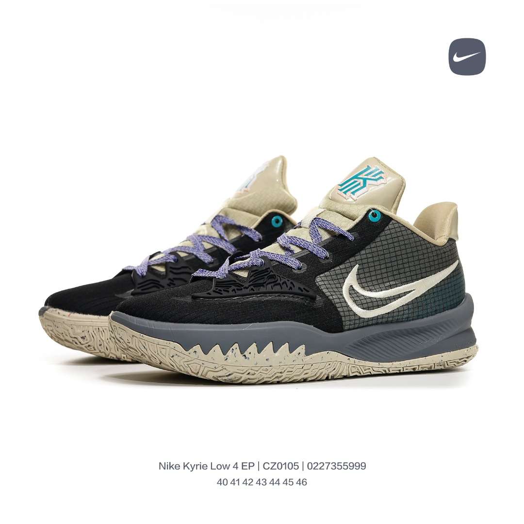 Kickswho Nike Kyrie Low 4 EP "Black Bone" Sneakers - Image 4
