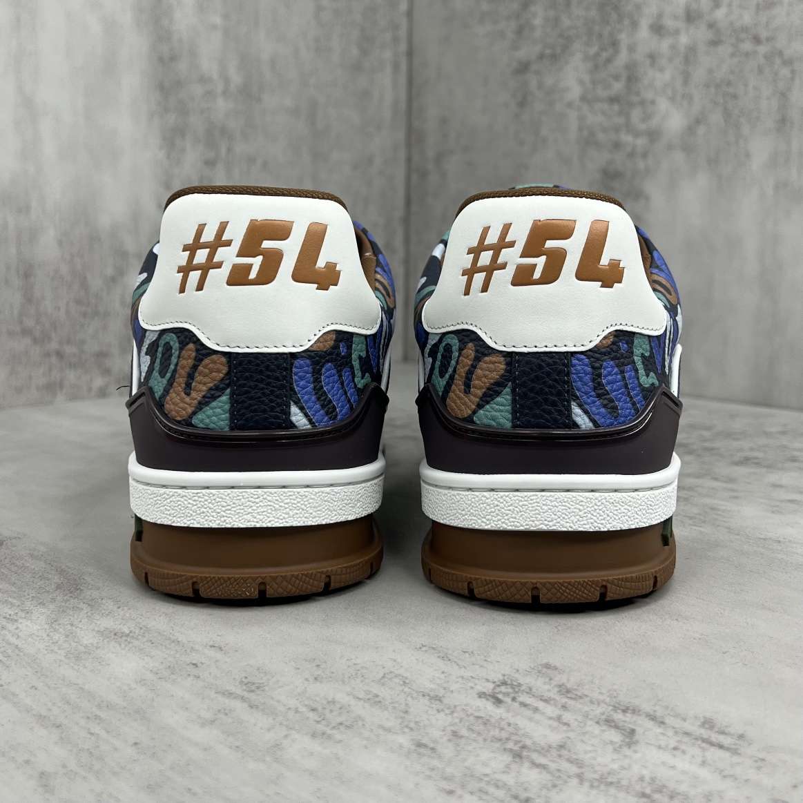 KICKWHO Louis Vuitton Trainer Sneakers Black Brown - Image 5