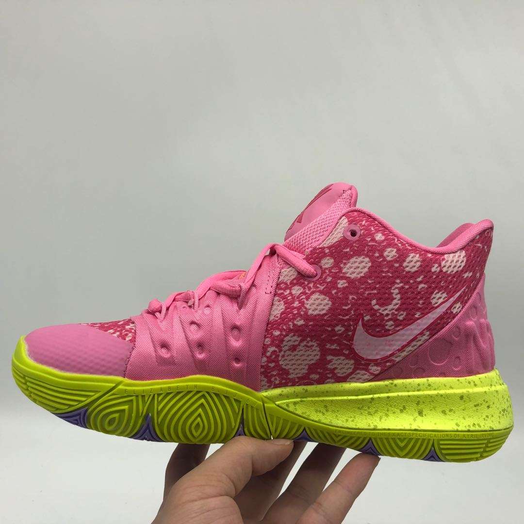 Kickswho Nike Kyrie 5 x SpongeBob SquarePants Sneakers Pink - Image 5