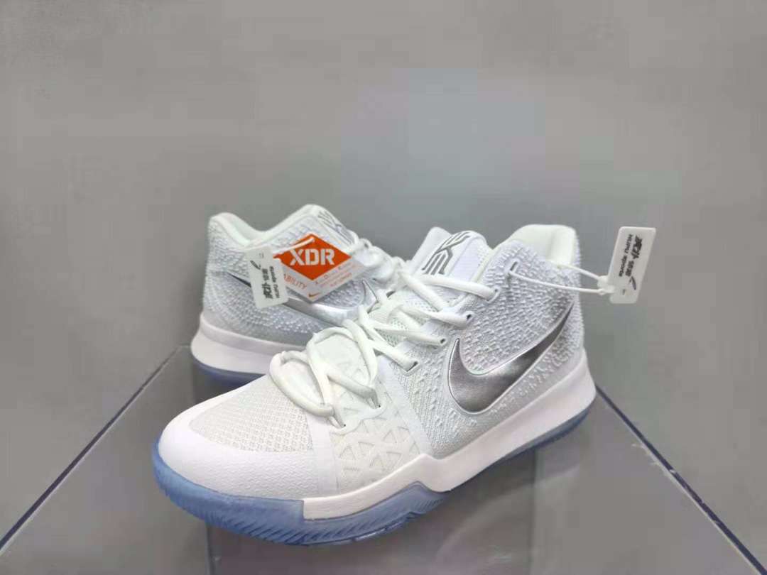 Kickswho Nike Kyrie 3 "White Chrome" Sneakers - Image 6