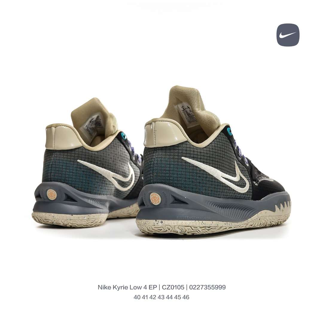 Kickswho Nike Kyrie Low 4 EP "Black Bone" Sneakers - Image 6