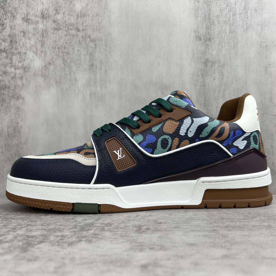 KICKWHO Louis Vuitton Trainer Sneakers Black Brown - Image 7