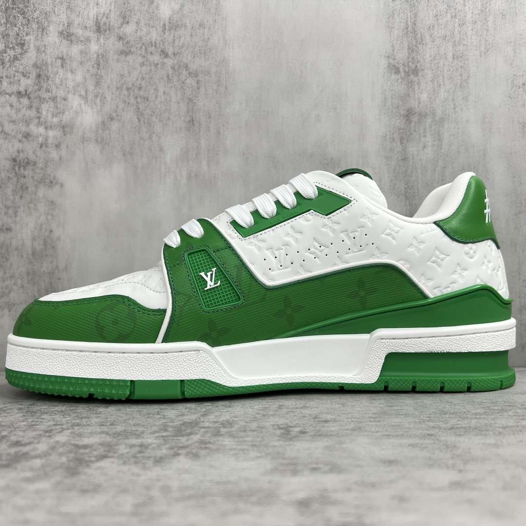 KICKWHO Louis Vuitton Trainer Sneakers Green White - Image 7