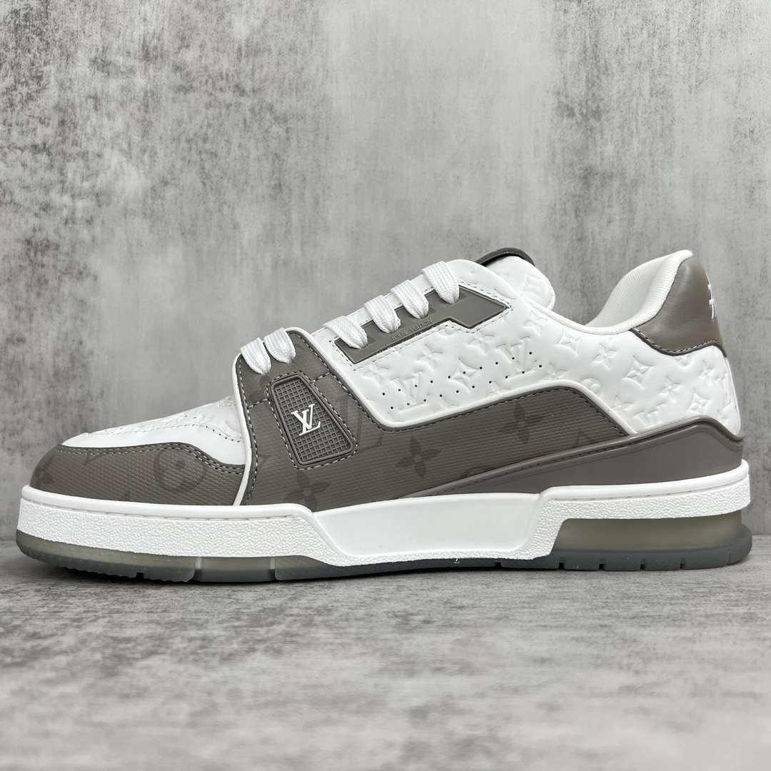 KICKWHO Louis Vuitton Trainer Sneakers Grey White - Image 7