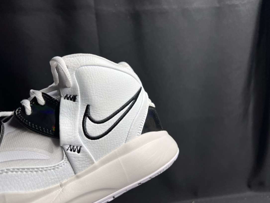Kickswho Nike Kyrie Infinity 8 EP "Man Machine" White Black Sneakers - Image 7