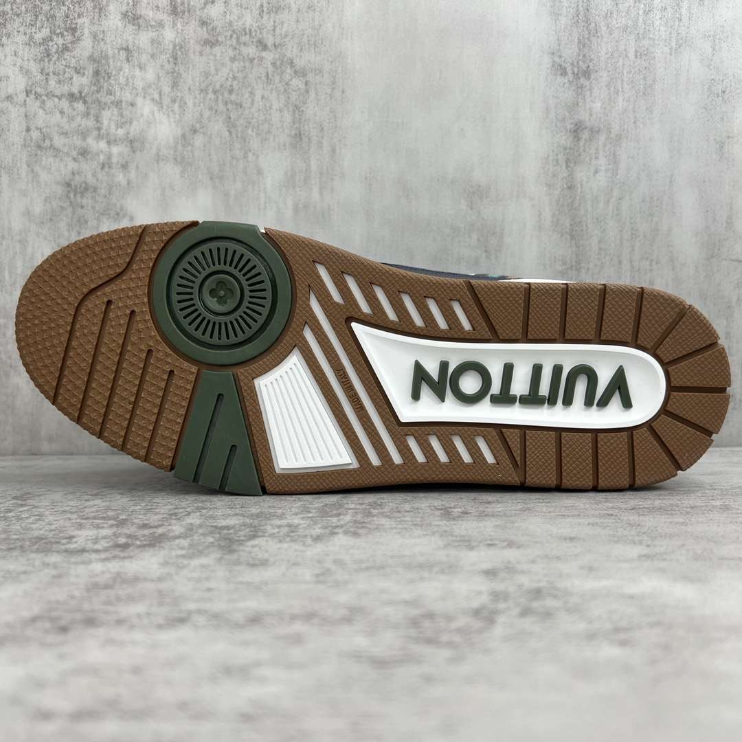 KICKWHO Louis Vuitton Trainer Sneakers Black Brown - Image 8