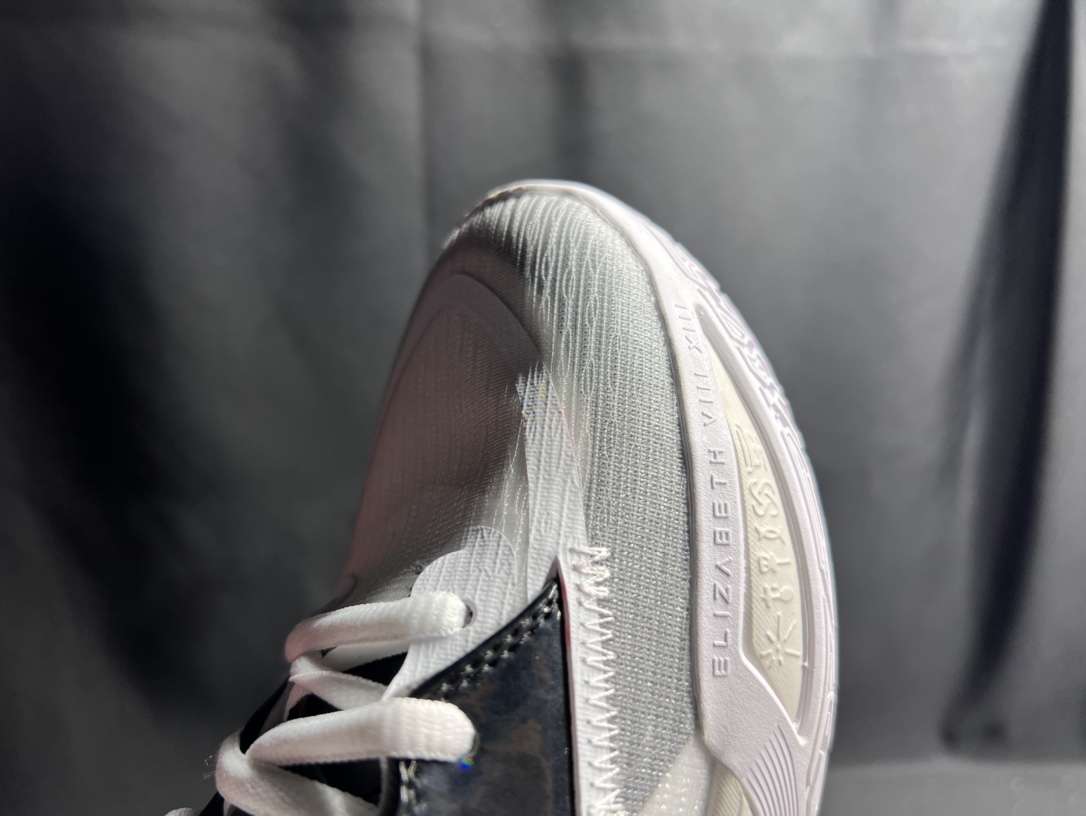 Kickswho Nike Kyrie Infinity 8 EP "Man Machine" White Black Sneakers - Image 8