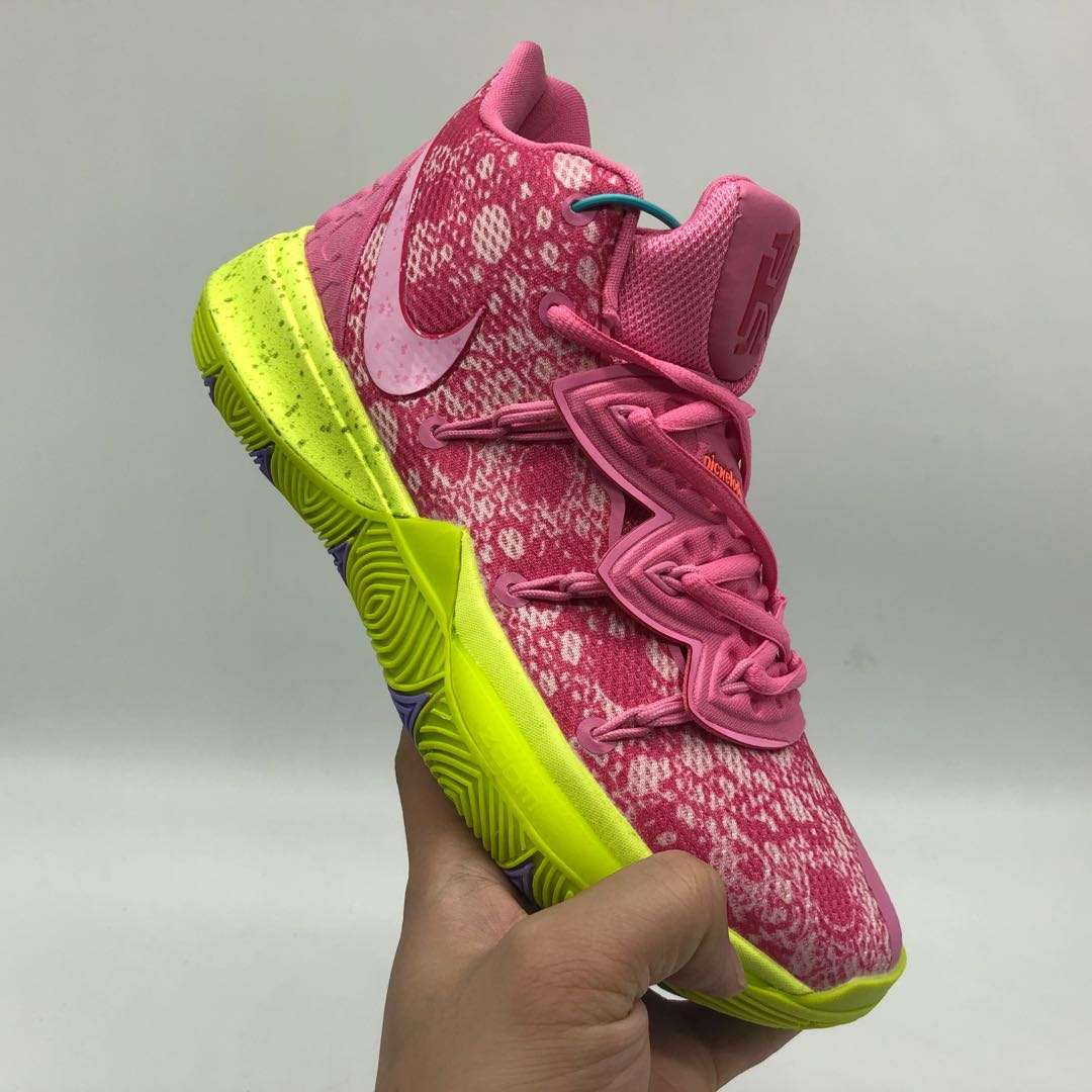 Kickswho Nike Kyrie 5 x SpongeBob SquarePants Sneakers Pink - Image 9
