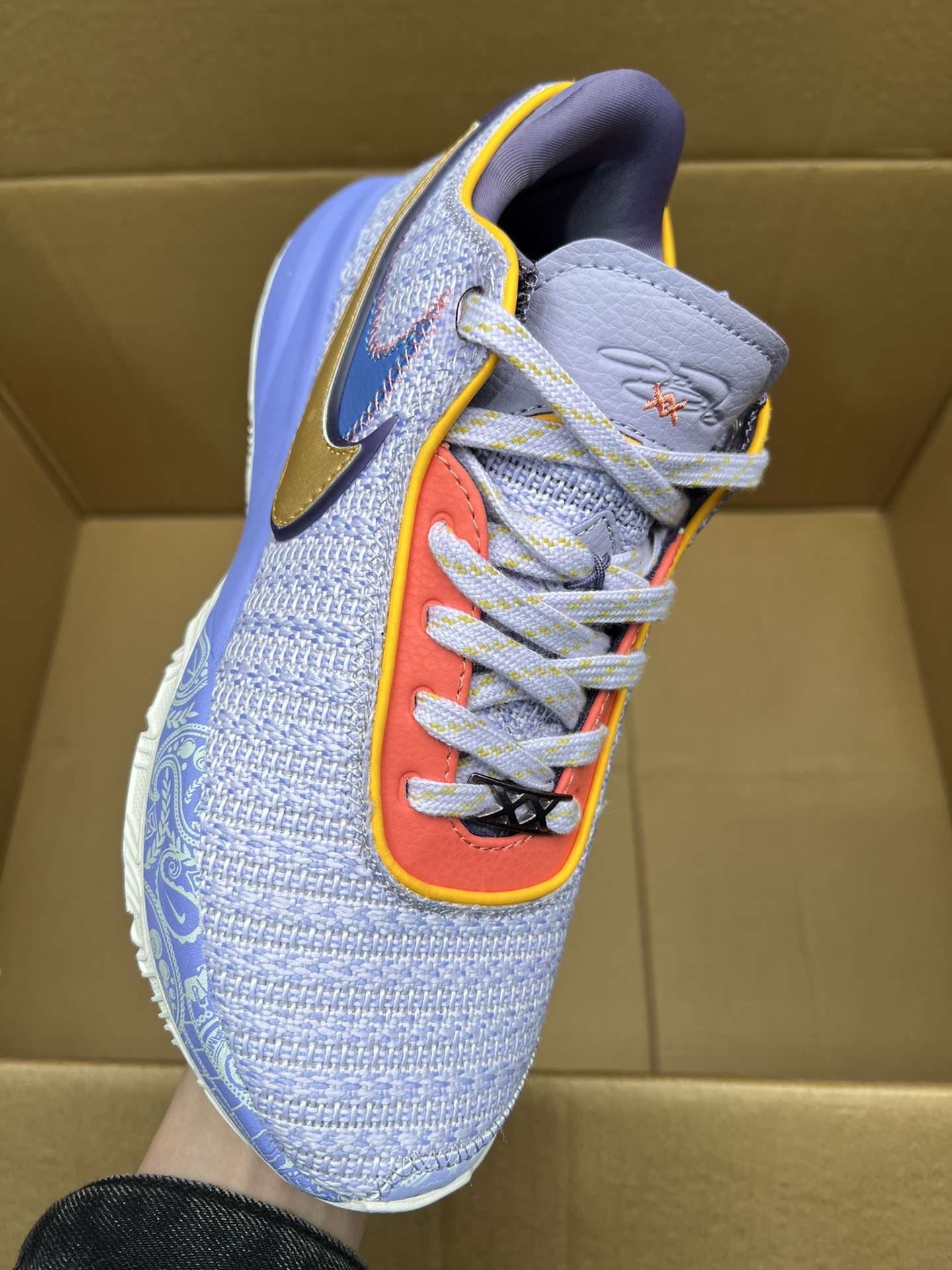 KICKWHO Nike Men's LeBron 20 Sneakers ‘Purple And Gold’ DJ5422 500 - Image 2