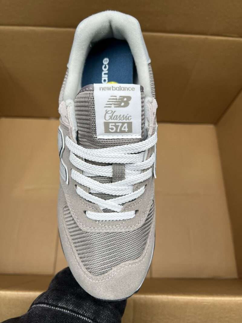 KICKWHO New Balance 574 Core Sneakers  Grey - Image 3