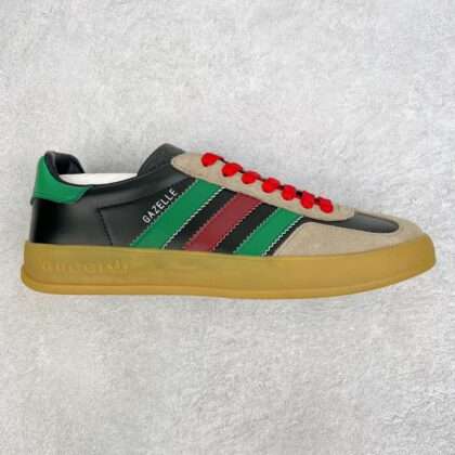 KICKWHO Adidas X Gucci Sneakers Gazelle Metallic Black Green
