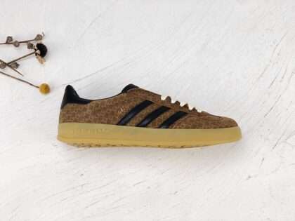 KICKWHO Adidas X Gucci Sneakers Gazelle Metallic Brown