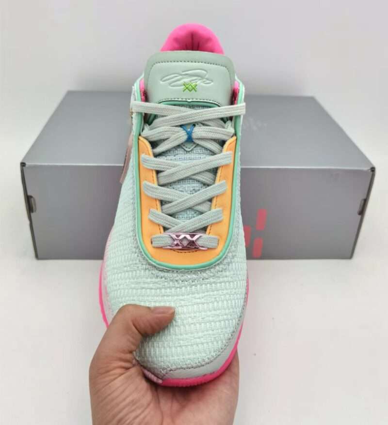 KICKWHO Nike LeBron 20 Sneakers Pink Mint Green - Image 2