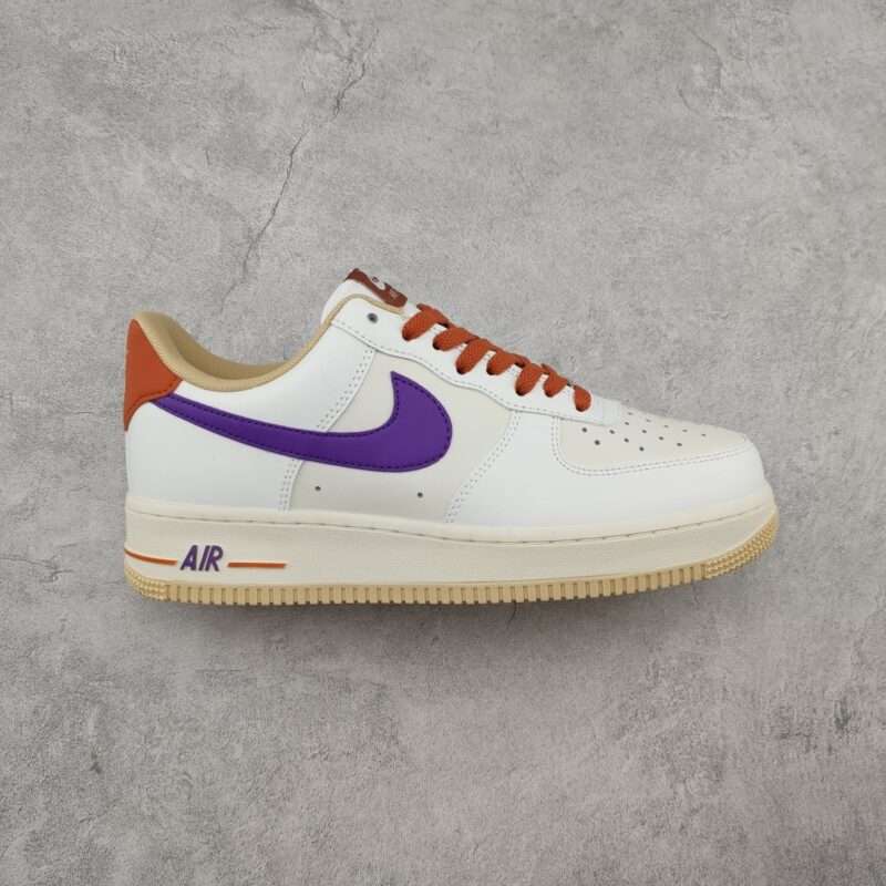 Kickswho Nike Air Force 1 07 Low Purple Cabbage Orange YY3188-102