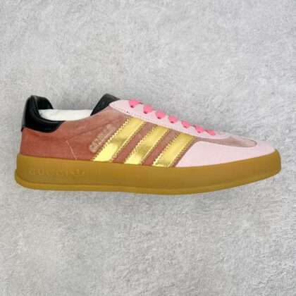 KICKWHO Adidas X Gucci Sneakers Gazelle Metallic Pink