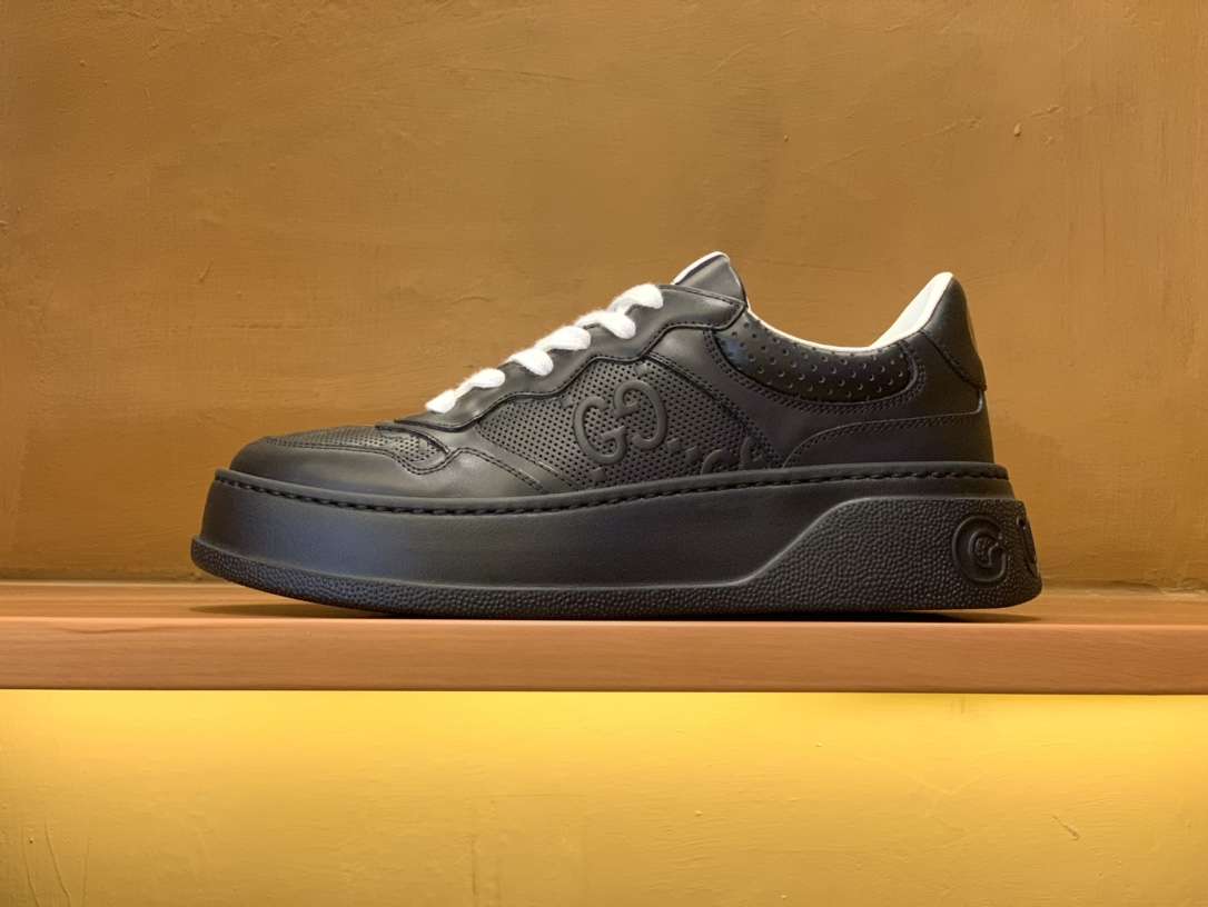 KICKWHO Gucci Screener GG Embossed High-Top Sneaker Black