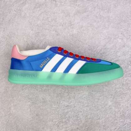 KICKWHO Adidas X Gucci Sneakers Gazelle Metallic Blue