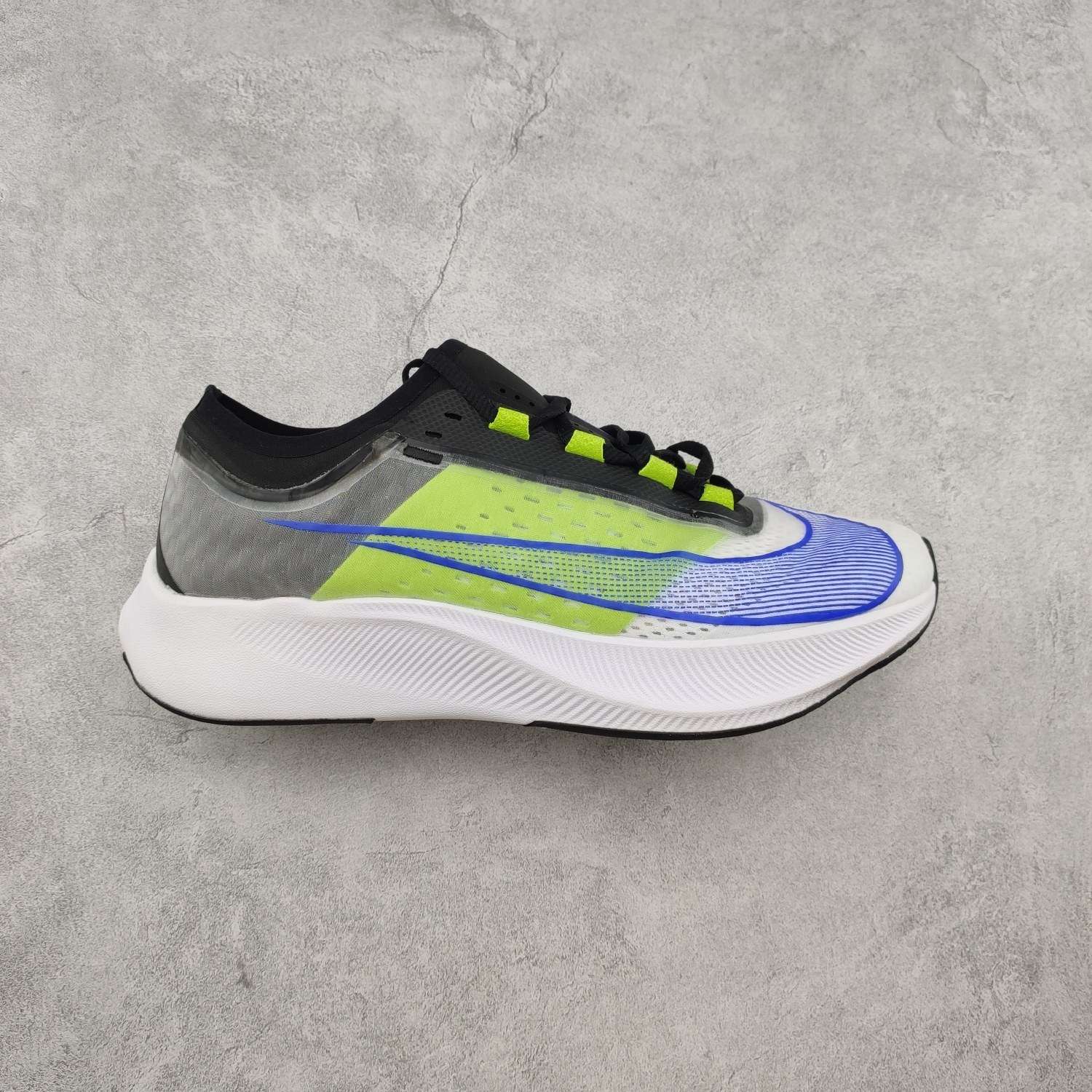 KICKWHO Nike Zoom Fly 3 White Racer Blue Cyber Black