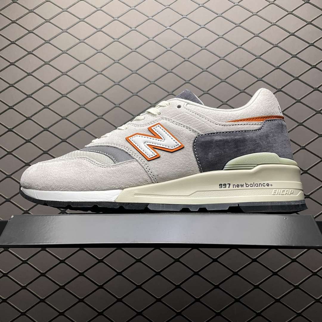 KICKWHO New Balance "Explore by Sea" (Grey / Orange) OG Mens