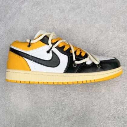 KICKWHO Air Jordan 1 Low Yellow Black