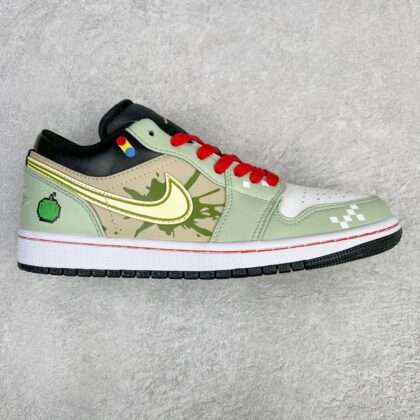 KICKWHO Air Jordan 1 Low White Green 553558-062