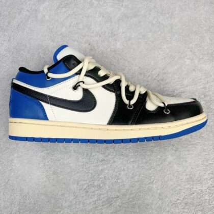 KICKWHO Air Jordan 1 Low Blue Black White