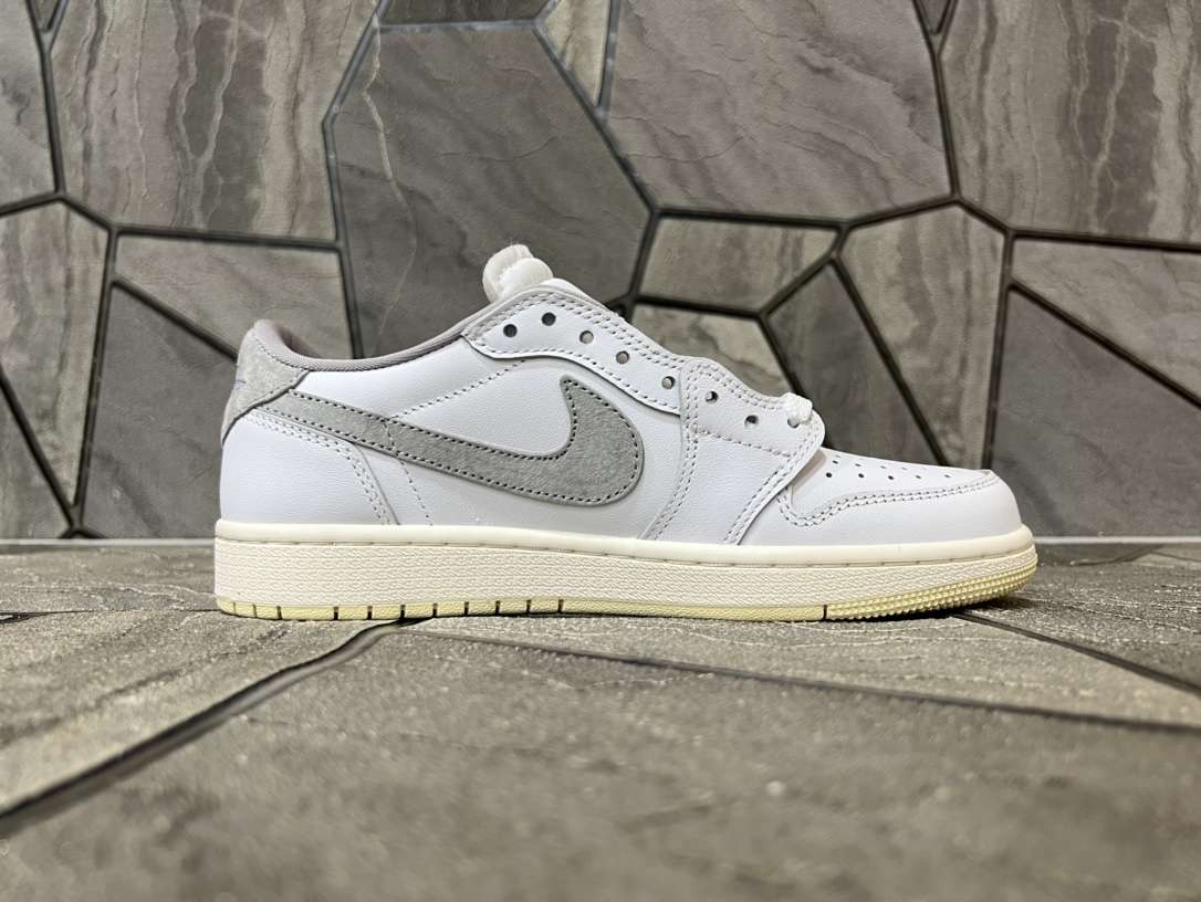 KICKWHO Off-White x Air Jordan 1 Low 'Custom' White Brown - Image 2