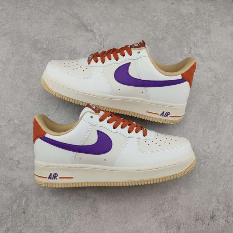 Kickswho Nike Air Force 1 07 Low Purple Cabbage Orange YY3188-102 - Image 2