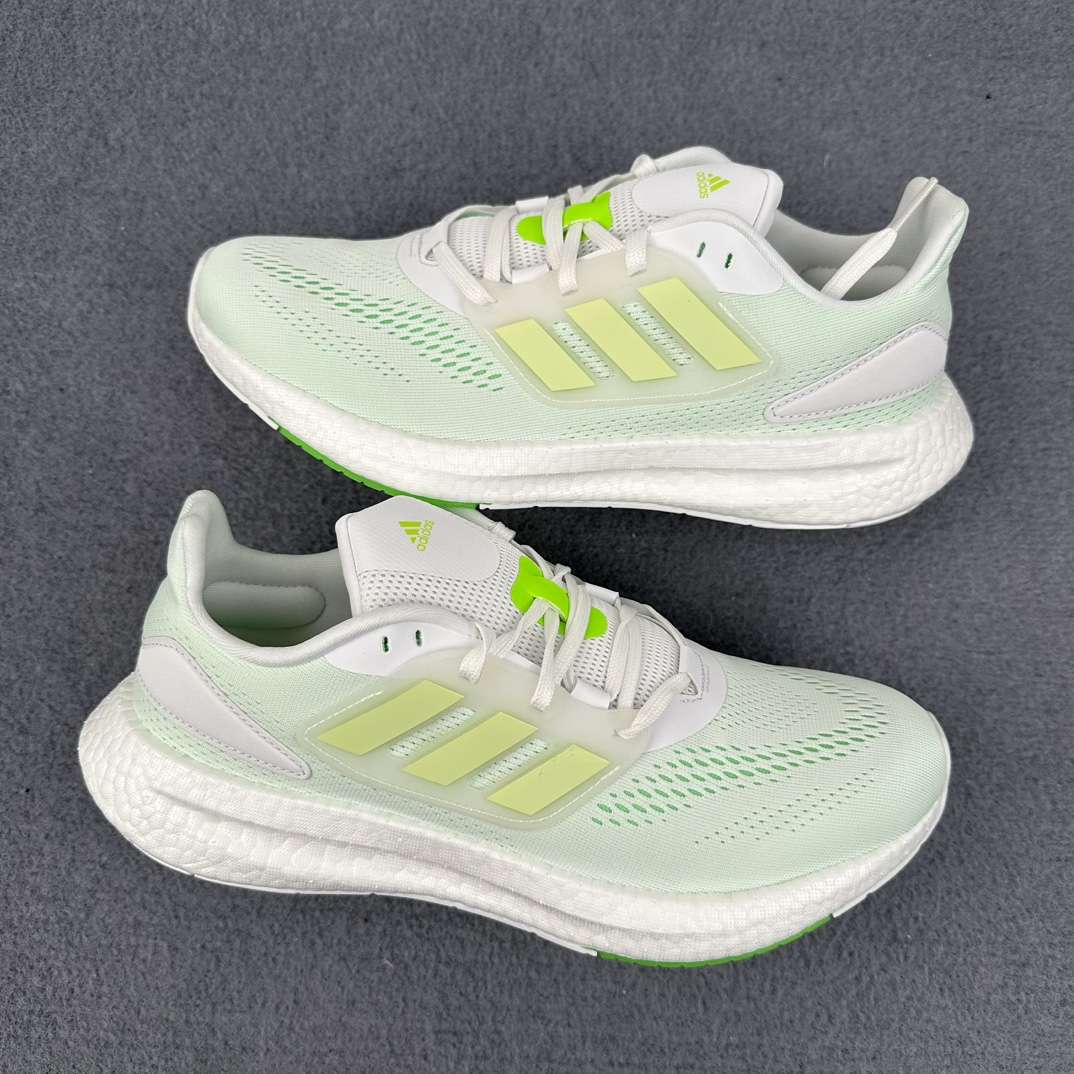 KICKWHO Adidas Pure Boost PB22 Green White - Image 2