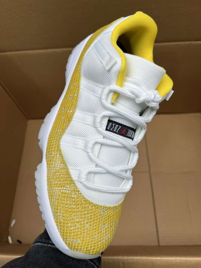 KICKWHO Air Jordan 11 Low WMNS “Yellow Snakeskin” - Image 2