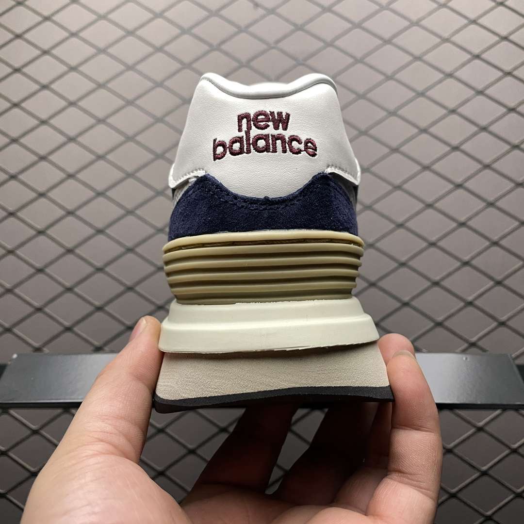 KICKWHO New Balance U574LGBB Navy White Beige - Image 2