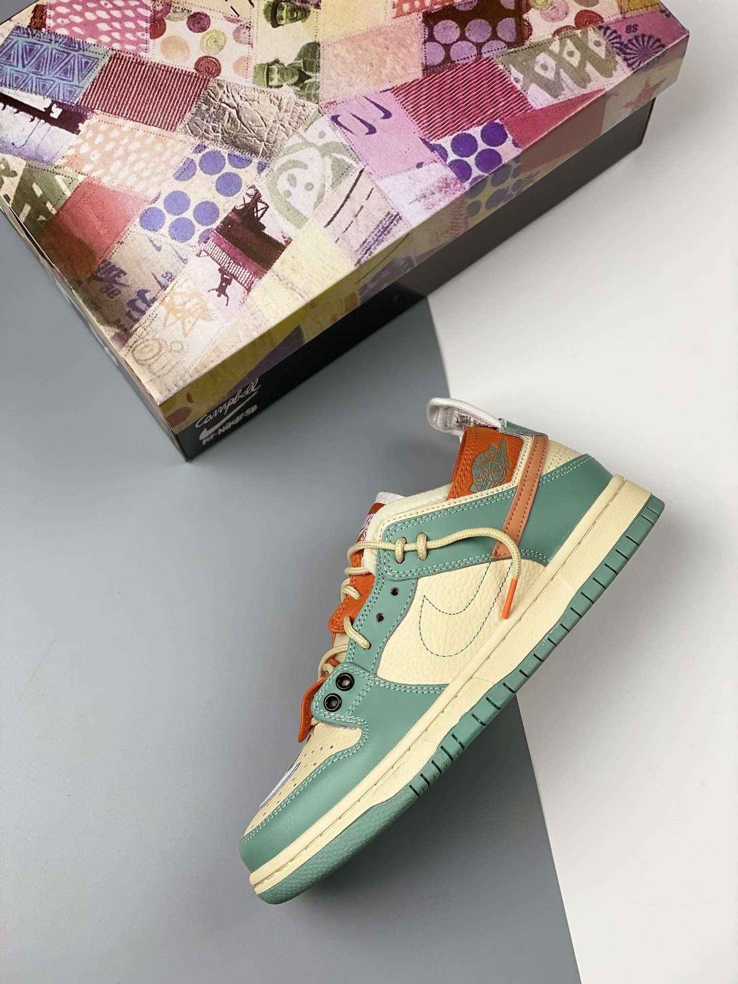 Kickswho Nike SB Dunk Low Blue Orange White BQ6817-039 - Image 3