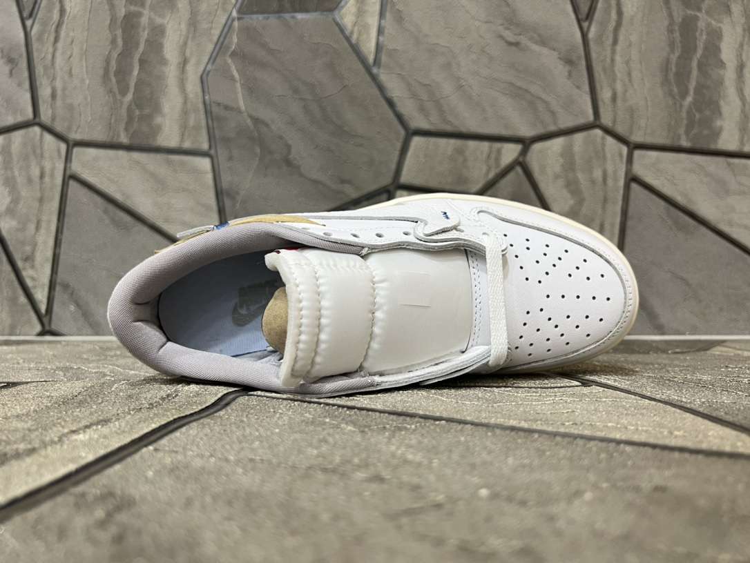 KICKWHO Off-White x Air Jordan 1 Low 'Custom' White Brown - Image 3