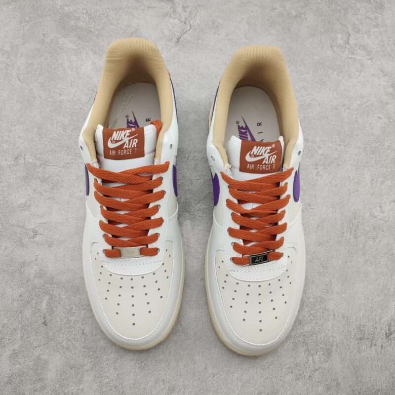Kickswho Nike Air Force 1 07 Low Purple Cabbage Orange YY3188-102 - Image 3