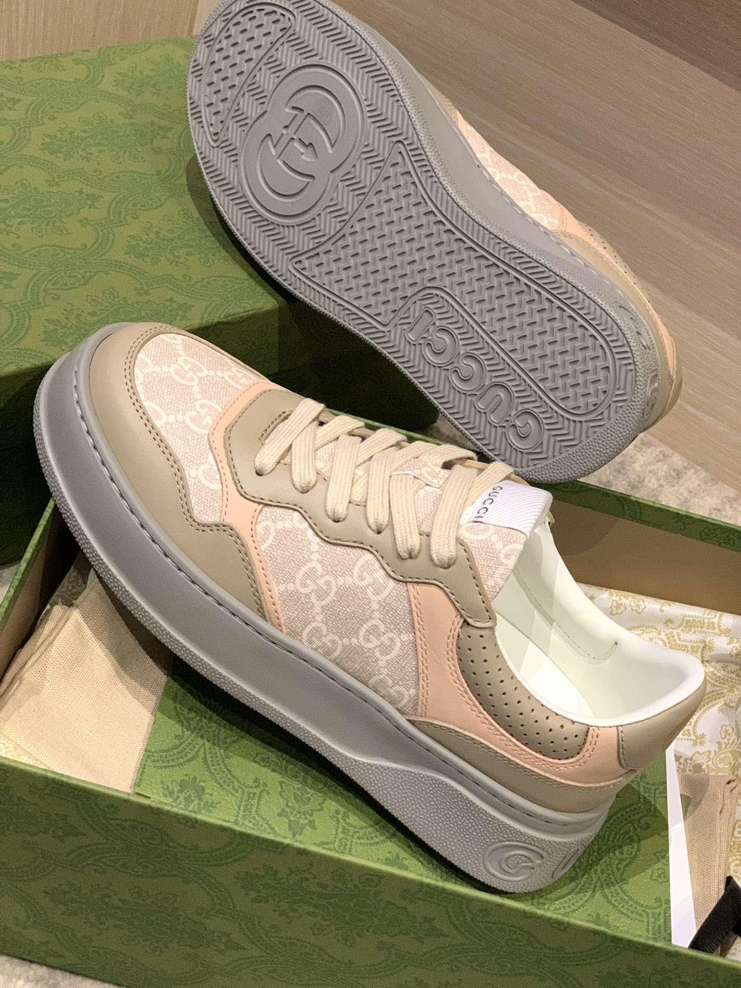 KICKWHO Gucci Screener GG Embossed High-Top Sneaker - Image 3