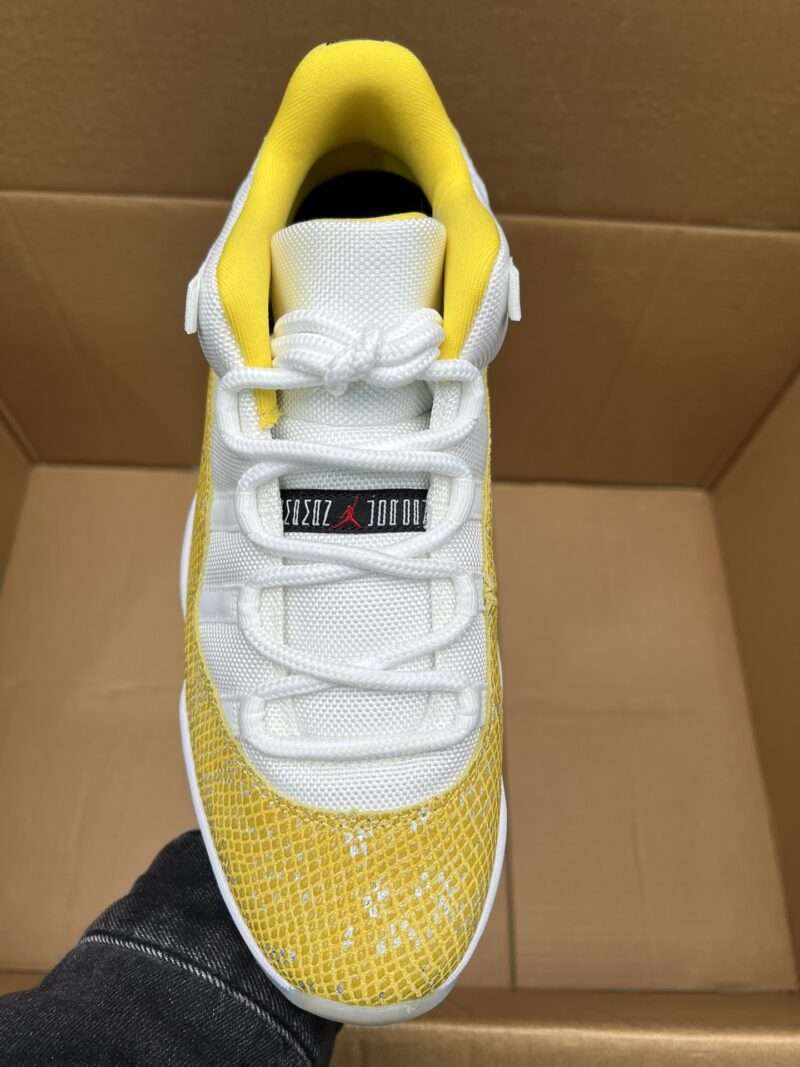 KICKWHO Air Jordan 11 Low WMNS “Yellow Snakeskin” - Image 3