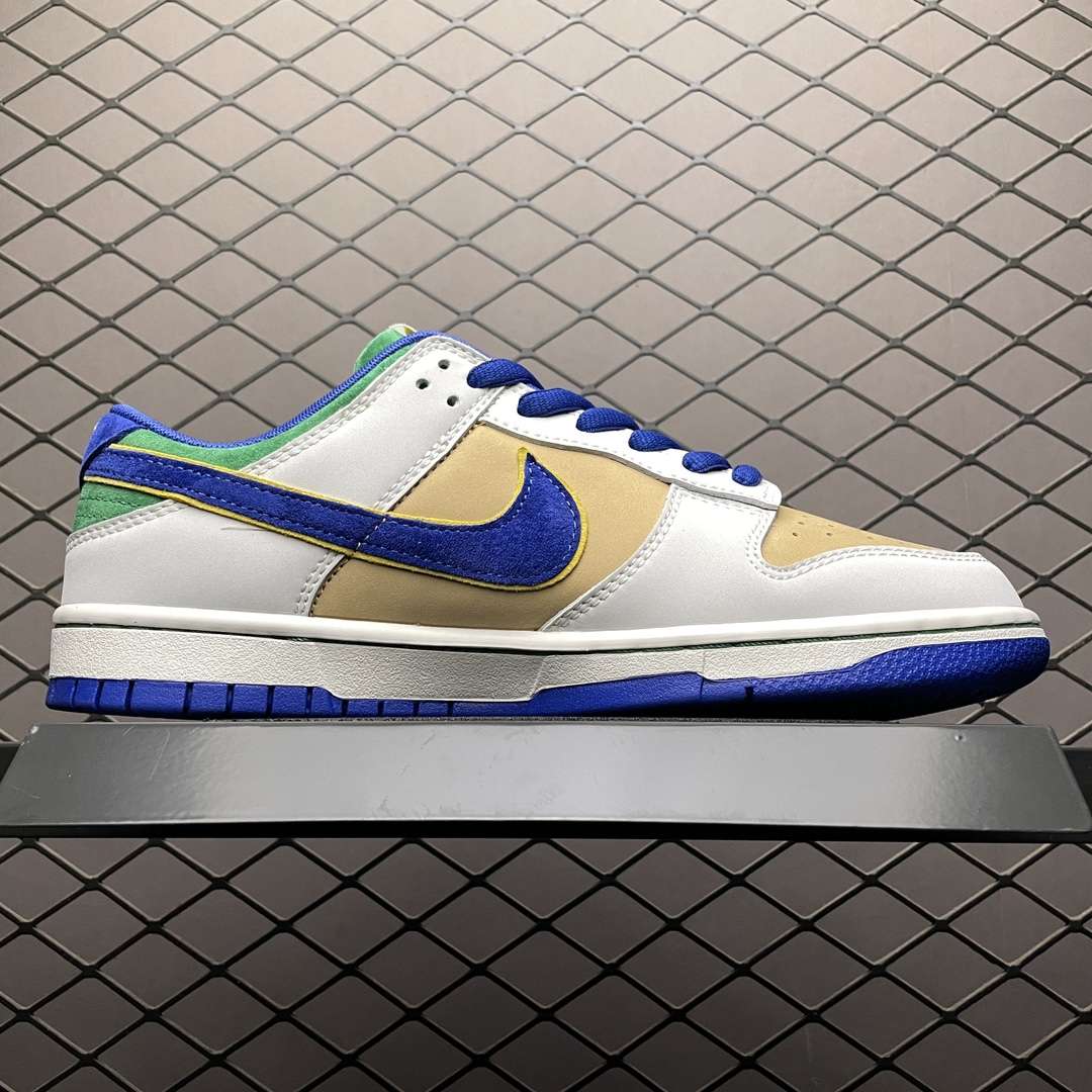 KICKWHO Nike SB Dunk Low Word Cup Navy Blue White Green Gold - Image 3