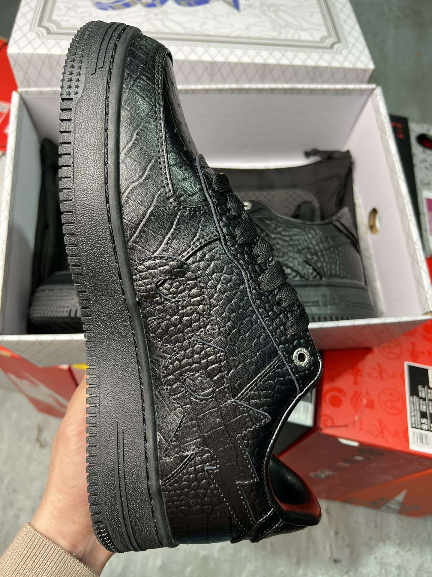 KICKWHO A Bathing Ape Bapesta OVO Black - Image 4
