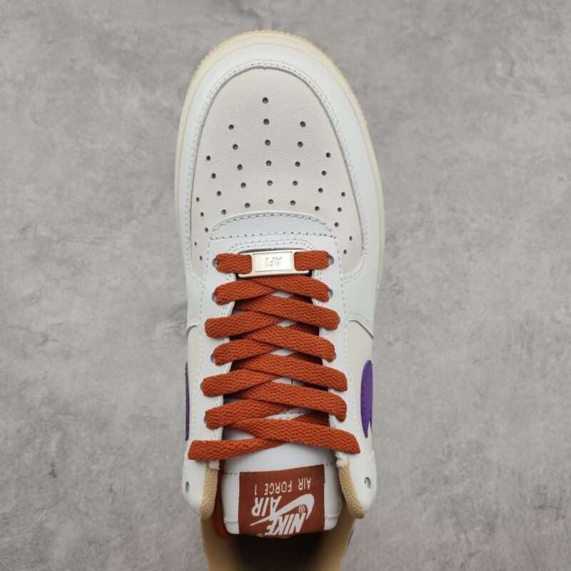 Kickswho Nike Air Force 1 07 Low Purple Cabbage Orange YY3188-102 - Image 4