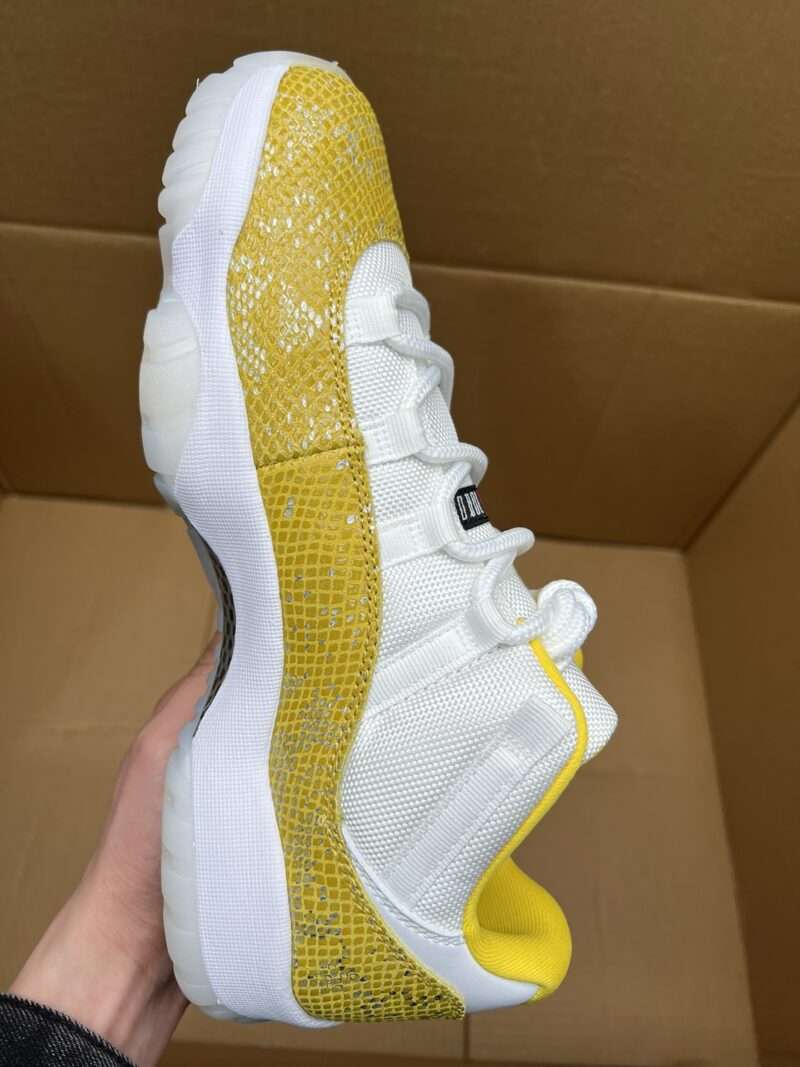 KICKWHO Air Jordan 11 Low WMNS “Yellow Snakeskin” - Image 4