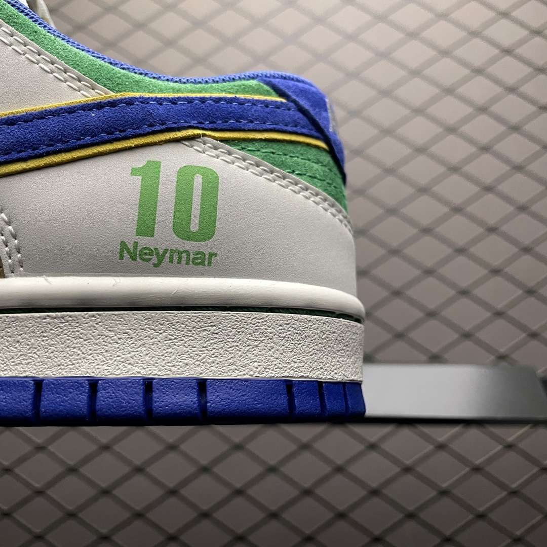 KICKWHO Nike SB Dunk Low Word Cup Navy Blue White Green Gold - Image 4