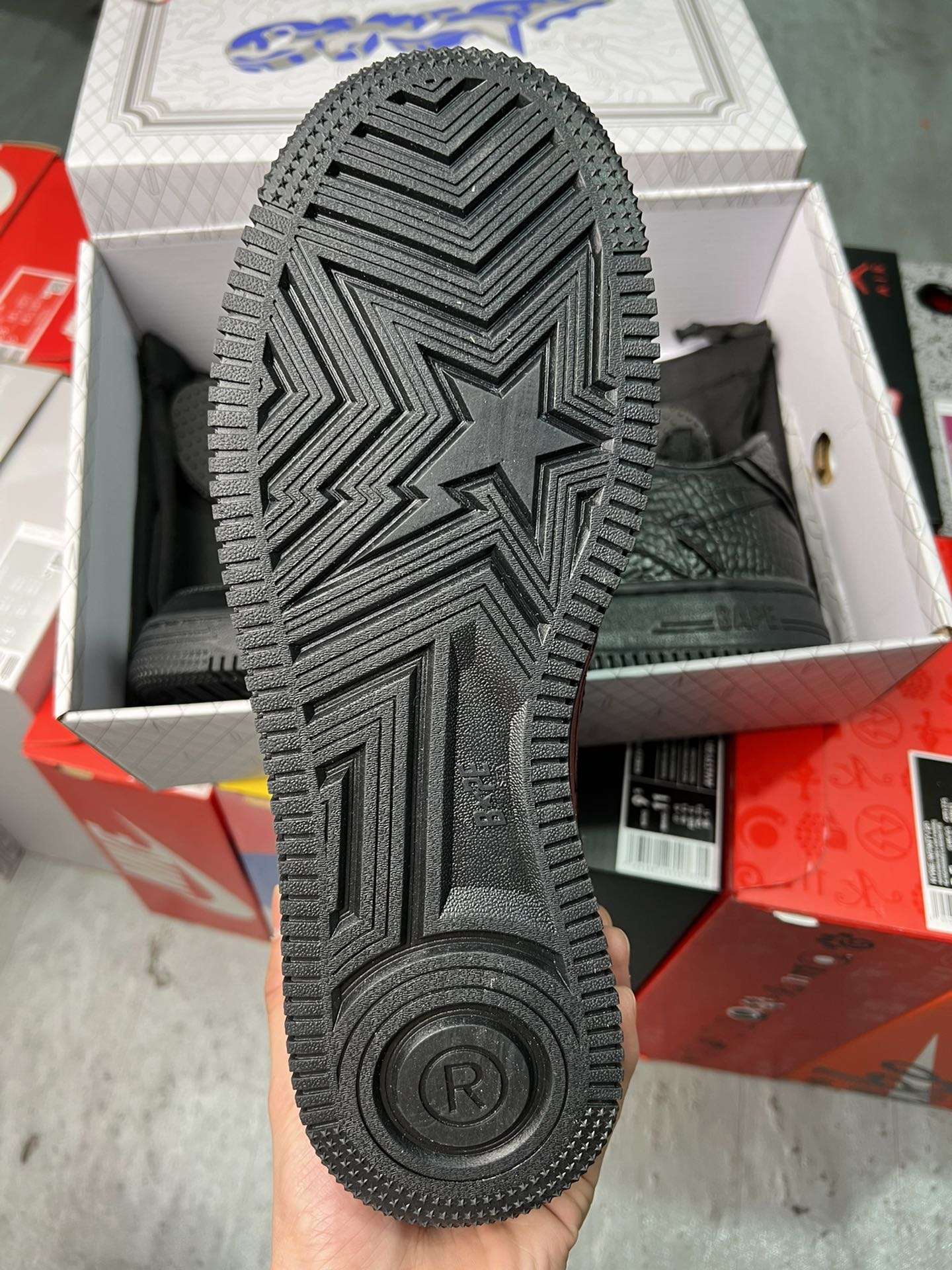 KICKWHO A Bathing Ape Bapesta OVO Black - Image 5