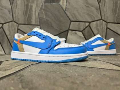 KICKWHO Air Jordan 1 Low Beige Yellow University Blue White CZ0790-148