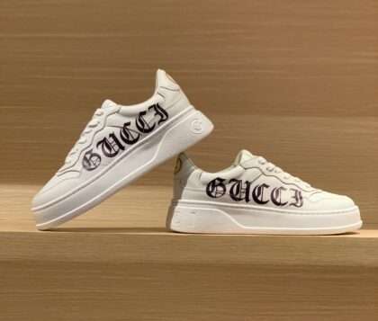 KICKWHO Gucci Screener GG Embossed High-Top Sneaker White